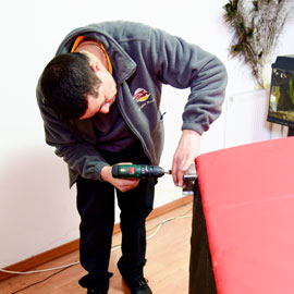 The process of dismantling and assembling furniture